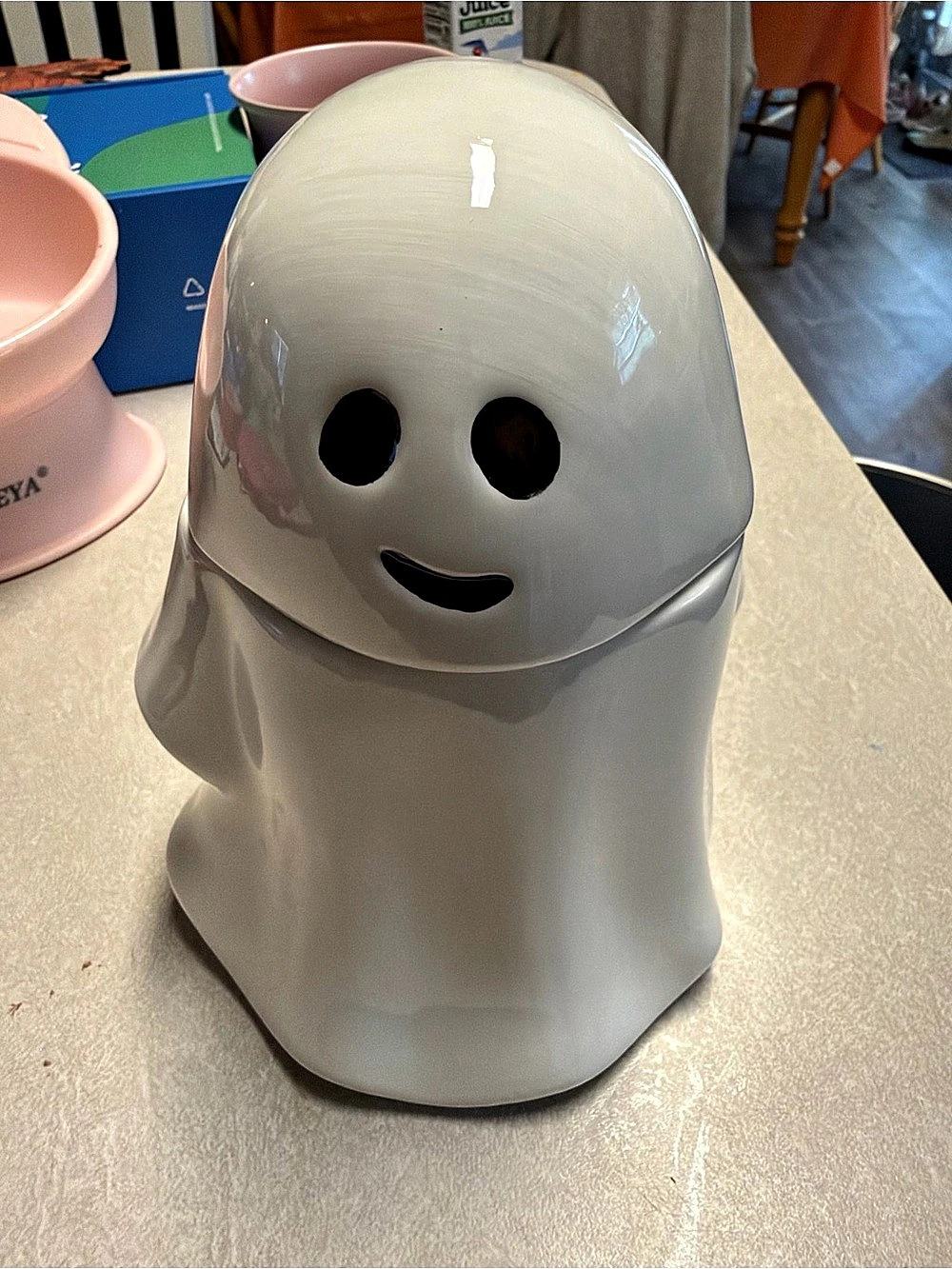 Way to Celebrate WTC Ghost Mini Treat Jar White NWT